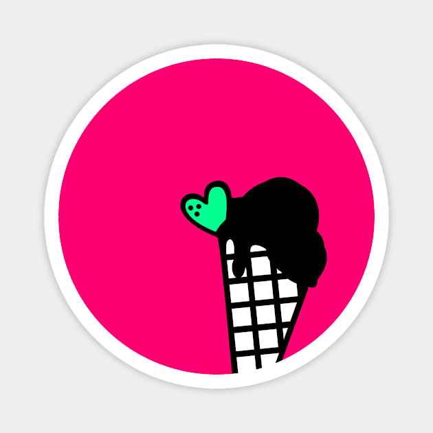 Snow Cone Icecream Love Colors Magnet by XOOXOO